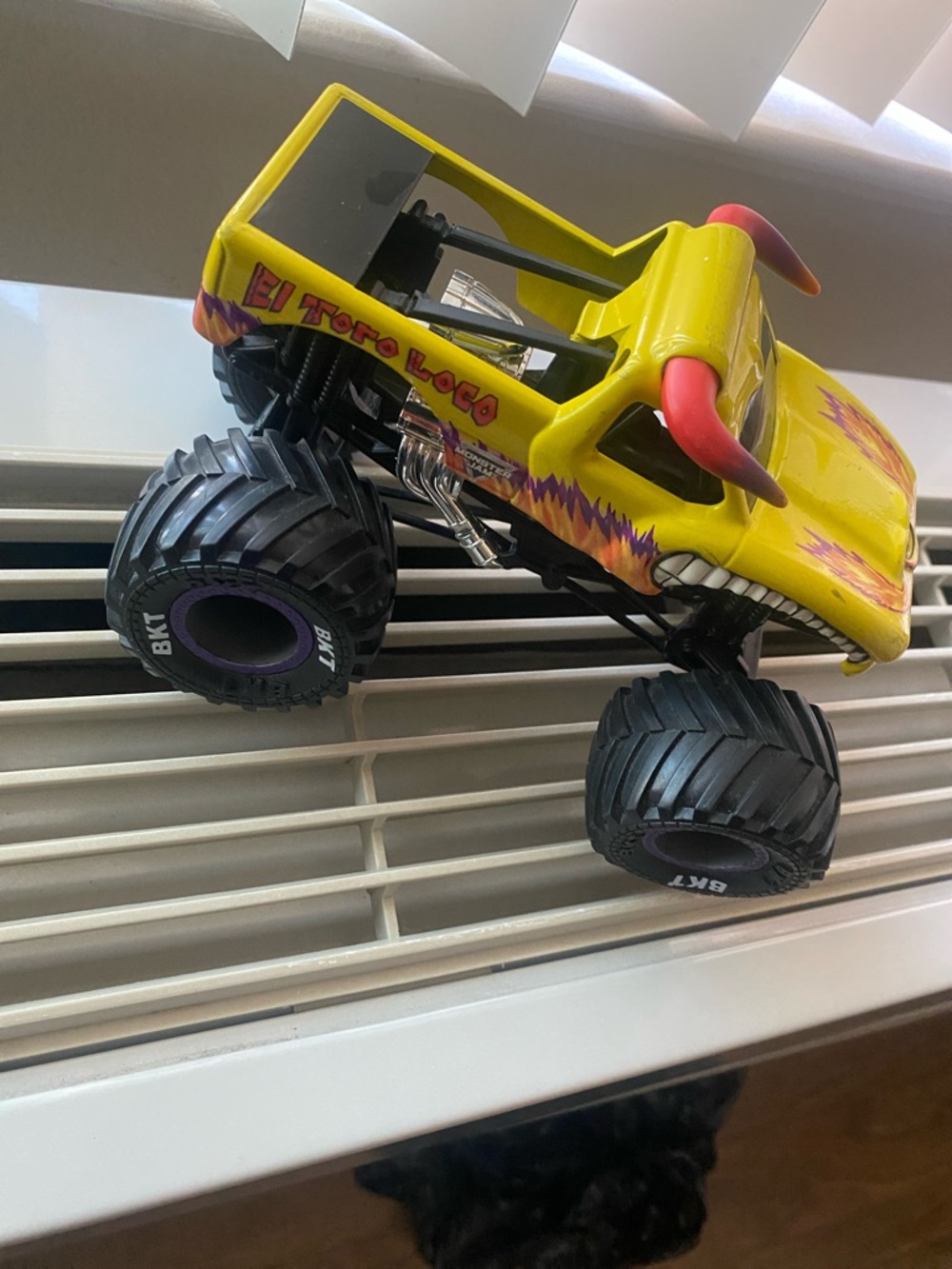 El Toro Loco Yellow Monster Truck Toy - Kids Vehicles